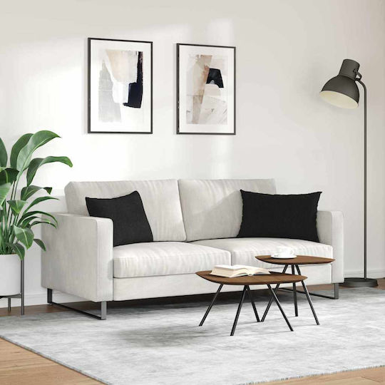 vidaXL Zierkissen Schwarz 2Stücke 40x60cm