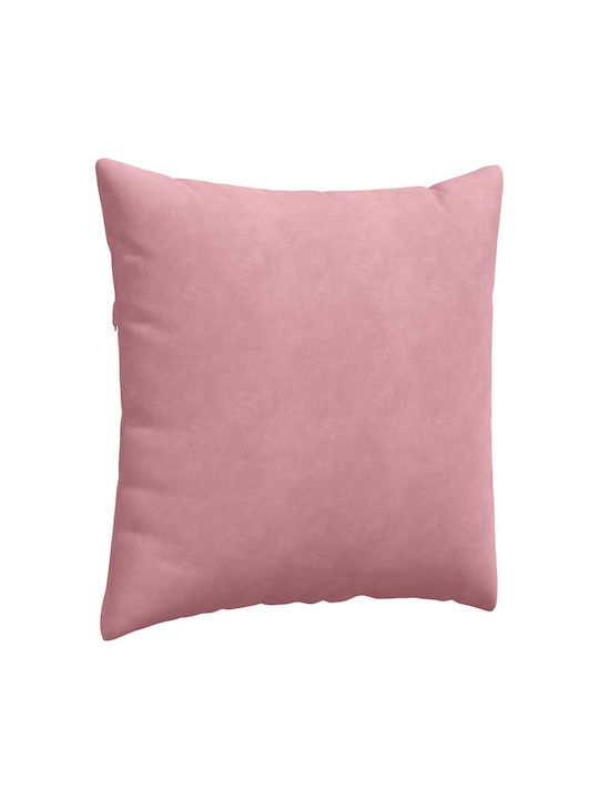 vidaXL Sofa-Kissen aus Samt Rosa 80x80cm