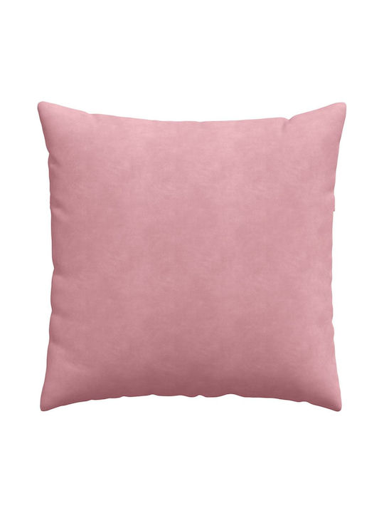 vidaXL Sofa-Kissen aus Samt Rosa 80x80cm
