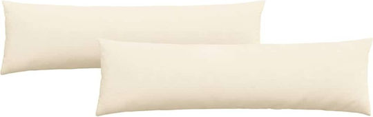 vidaXL Sofa-Kissen aus Samt Crem 40x145cm