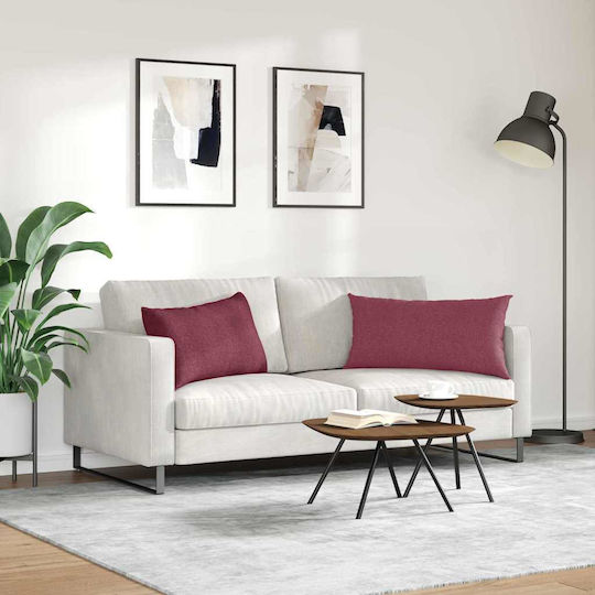 vidaXL Μαξιλάρι Κόκκινο 2τμχ 40x80εκ. vidaXL Μαξιλάρι Κόκκινο 2τμχ 40x80εκ.