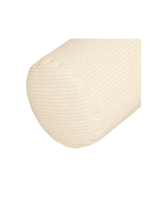 vidaXL Sofa-Kissen aus Samt Cream 2Stück 40x15cm.