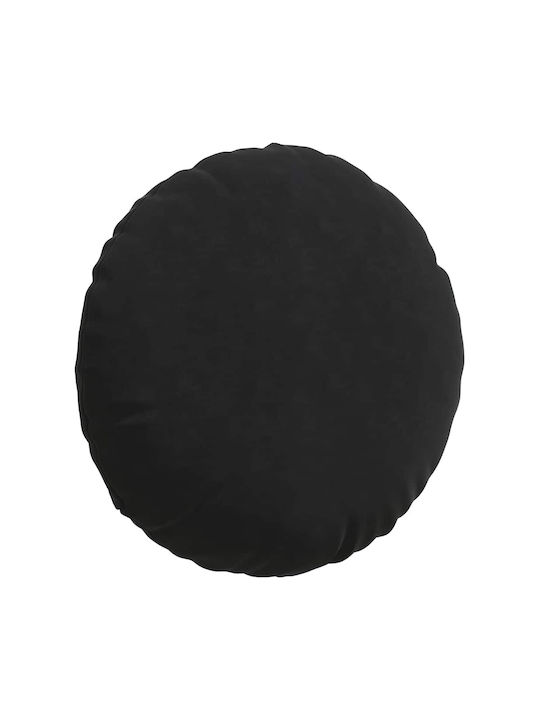 vidaXL Μαξιλάρι Καναπέ από Βελούδο Μαύρο 40x40εκ.