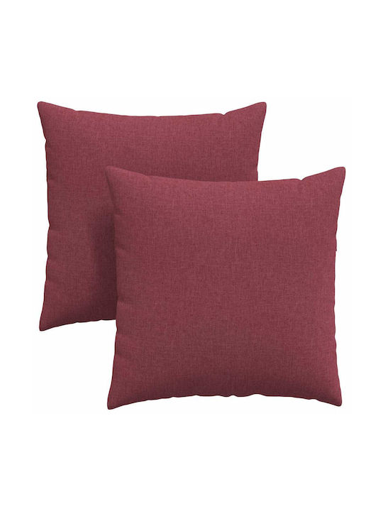 vidaXL Zierkissen Sofa-Rot 80x80cm