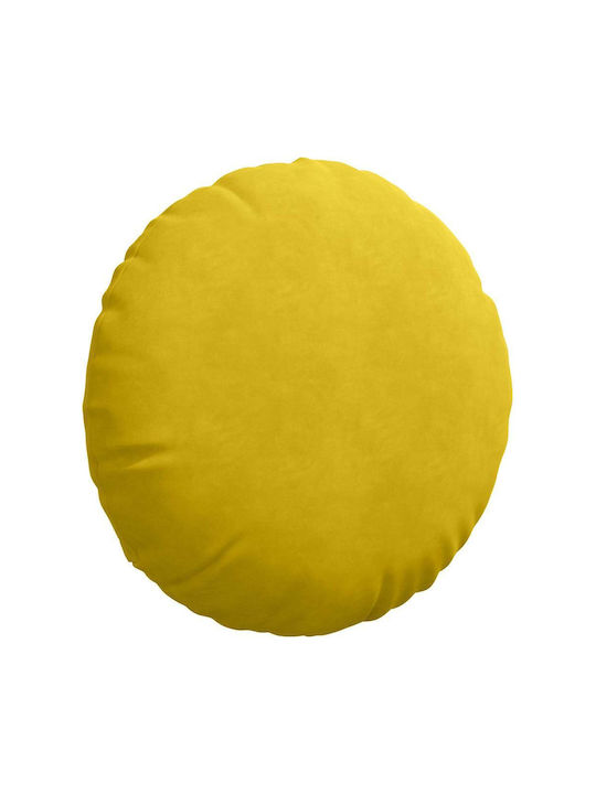 vidaXL Velvet Yellow Sofa Cushion 40x40cm