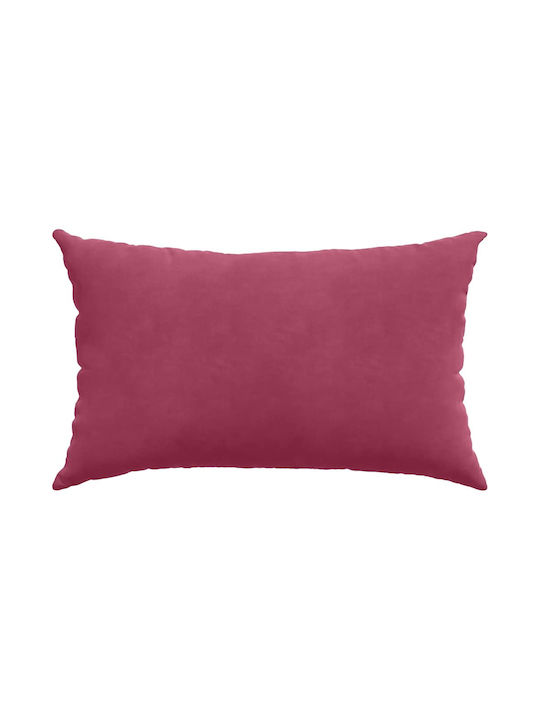 vidaXL Velvet Burgundy Sofa Cushion 30x50cm