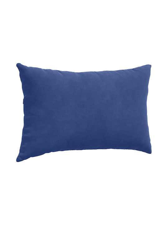 vidaXL Velvet Blue Sofa Cushion Police 30x50cm