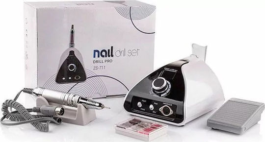 AMILA Zs-711 Nail Drill Power 65W White with Pedal with 35000 Rotations per Minute