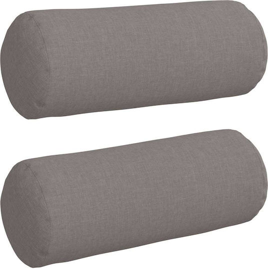 vidaXL Възглавница за диван Taupe 2бр 40x15см.