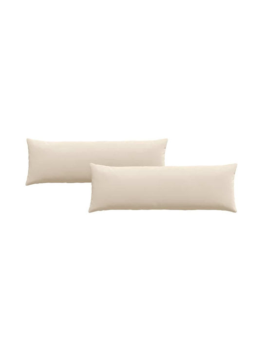 vidaXL Sofa-Kissen Beige 2Stück 40x120cm.