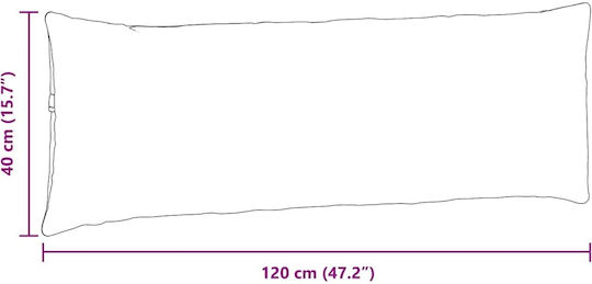 vidaXL Μαξιλάρι Καναπέ Μπεζ 40x120εκ.