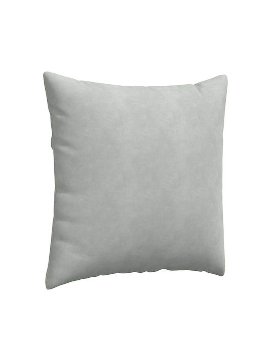 vidaXL Velvet Sofa Cushion Light Gray 60x60cm