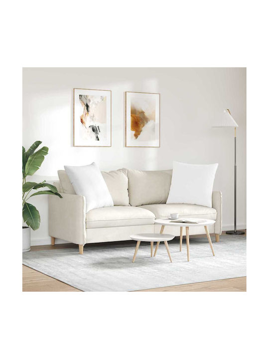 vidaXL Perna De Canapea Albă 80x80cm