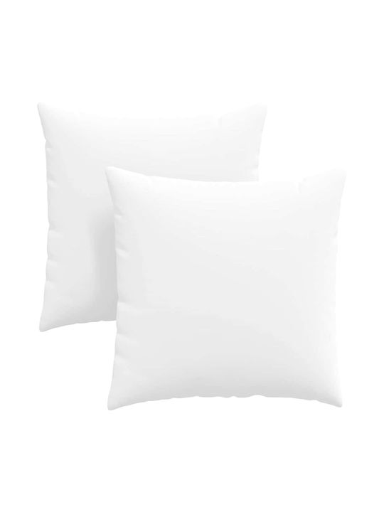 vidaXL Perna De Canapea Albă 60x60cm