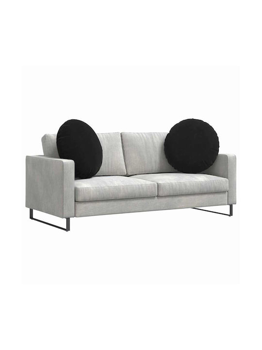 vidaXL Velvet Black Sofa Cushion 60x60cm