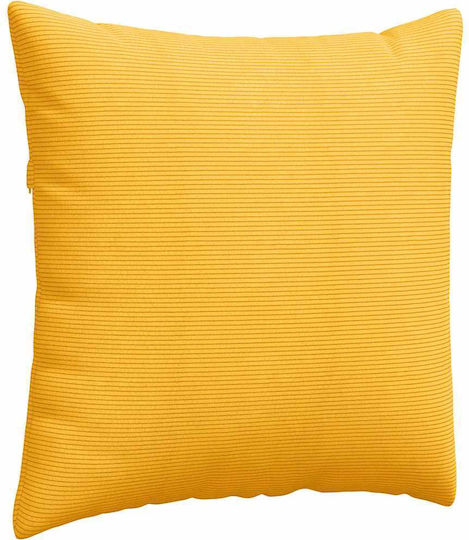vidaXL Velvet Soft Yellow Sofa Cushion 60x60cm