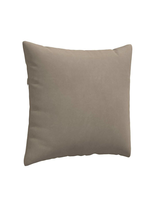 vidaXL Възглавница за диван Taupe 2бр 50x50см.