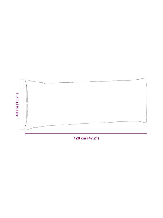 vidaXL Velvet Brown Sofa Cushion 40x120cm