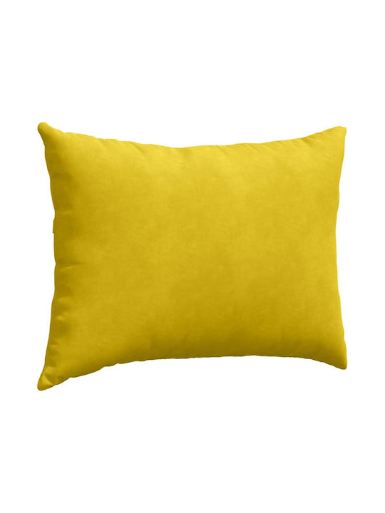 vidaXL Velvet Sofa Cushion Yellow 50x70cm