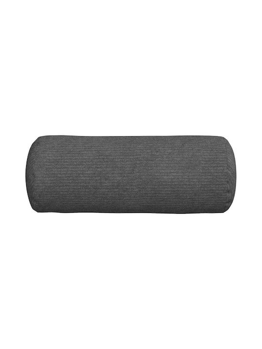 vidaXL Sofa-Kissen aus Samt Dark Gray 2Stück 40x15cm.