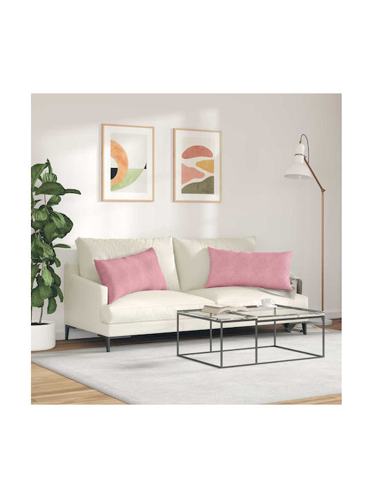 vidaXL Sofa-Kissen aus Samt Rosa 40x80cm