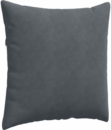 vidaXL Velvet Sofa Cushion Dark Gray 60x60cm