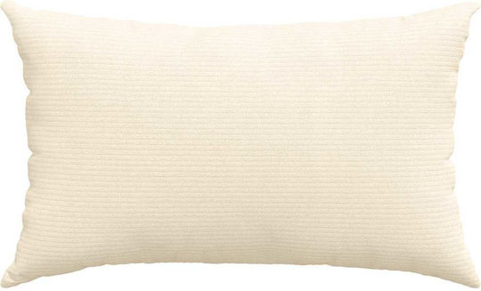 vidaXL Perna De Canapea Din Catifea Crem 30x50cm