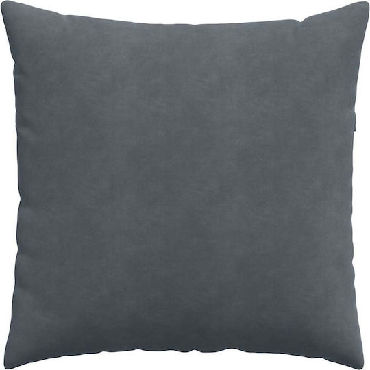 vidaXL Velvet Sofa Cushion Dark Gray 60x60cm