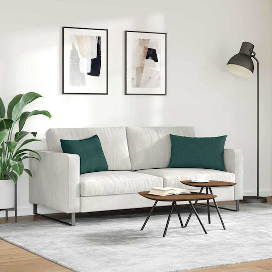 vidaXL Zierkissen Dunkles Grün 2 Stück 40x60 cm