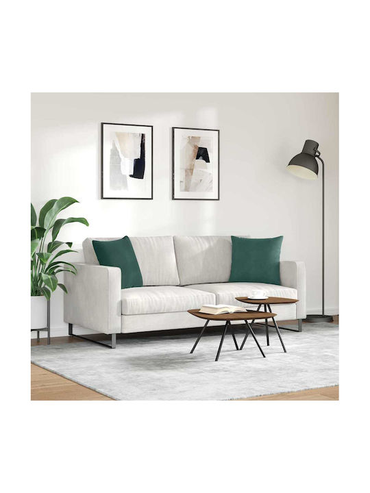 vidaXL Velvet Dark Green Sofa Cushion 45x45cm