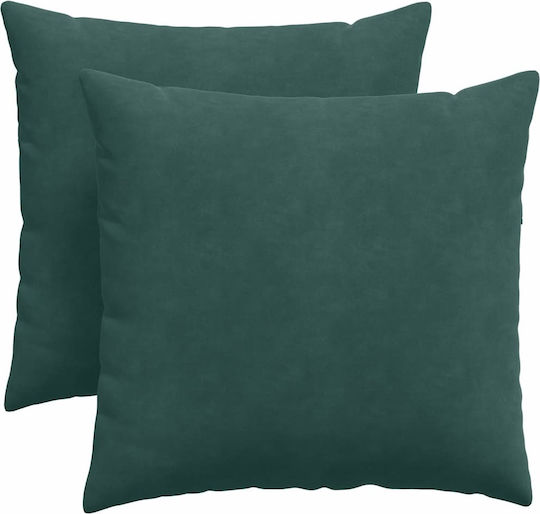 vidaXL Velvet Dark Green Sofa Cushion 45x45cm
