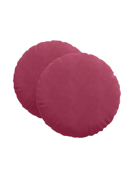 vidaXL Velvet Sofa Cushion Red 60x60cm