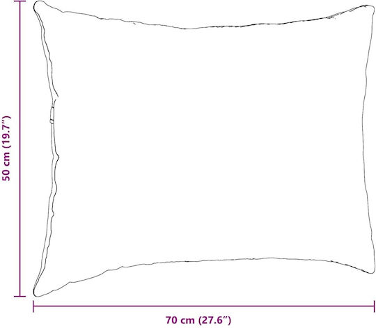 vidaXL Yellow Sofa Cushion 50x70cm