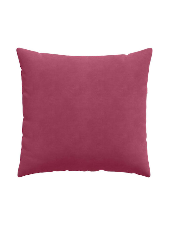 vidaXL Perna De Canapea Din Catifea Roșie 45x45cm