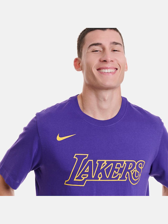 Nba Purple Sportliches T-Shirt Purple