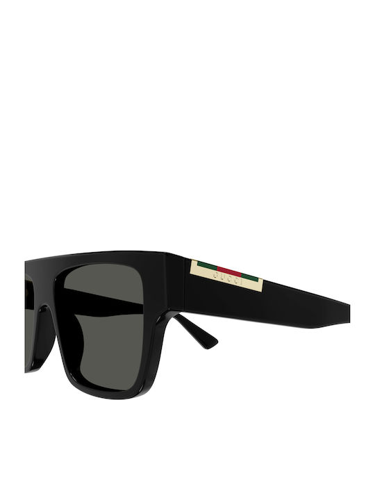 Gucci Unisex Sunglasses with Black Plastic Frame and Black Lens GG1960S 002