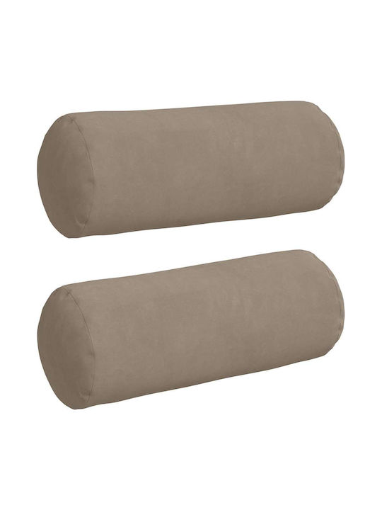 vidaXL Perna de canapea Taupe 2buc 40x15cm.
