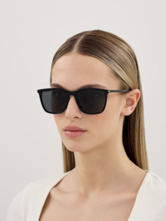 Ysl Unisex Sunglasses with Black Plastic Frame and Black Lens SL 851 001