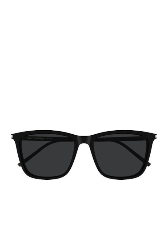 Ysl Unisex Sunglasses with Black Plastic Frame and Black Lens SL 851 001