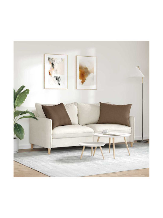 vidaXL Възглавница За Диван Кафява 50x70см