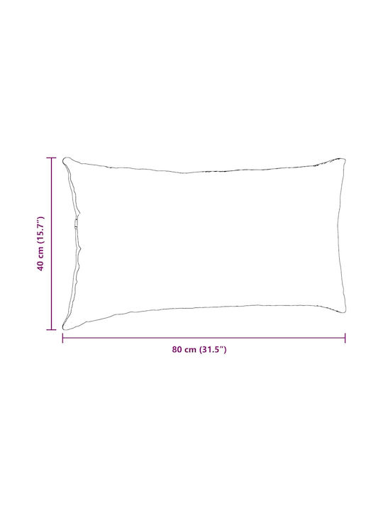 vidaXL Perna De Canapea Albă 40x80cm