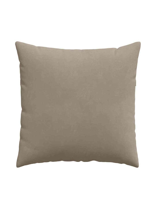 vidaXL Възглавница за диван Taupe 2бр 60x60см.