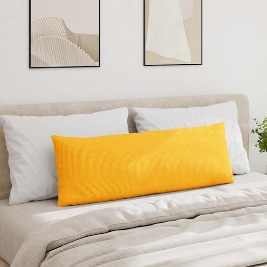 vidaXL Throw Pillow Soft Yellow 2 Pieces 40x120cm vidaXL Throw Pillow Soft Yellow 2 Pieces 40x120cm