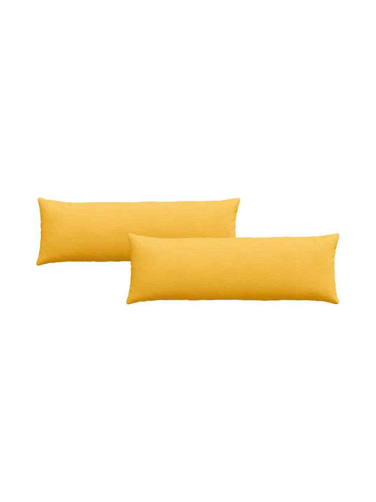 vidaXL Velvet Soft Yellow Sofa Cushion 40x120cm