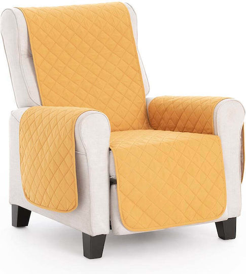 Sofazip Elastic Cover for Four Seater sofa Mustard-ivory 220εκ. 1pcs SZMATMUSIV