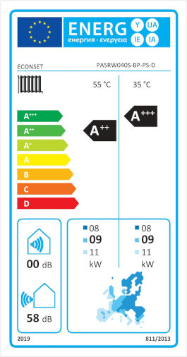 Econset Greentherm Wärmepumpe 14.95kW Dreiphasig 75°C Monoblock