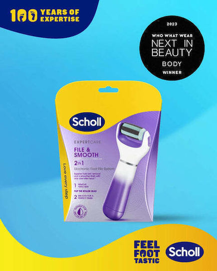 Scholl Lima Electrică pentru Călcâie și Bătături 2 în 1