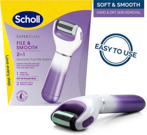 Scholl Lima Electrică pentru Călcâie și Bătături 2 în 1