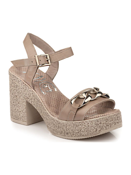 Leather Sandals Anatomic Gray