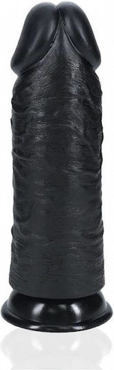 Shots Real Rock Ρεαλιστικό Dildo με Βεντούζα Μαύρο